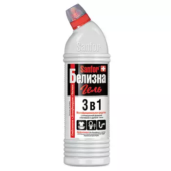 средство чистящее SANFOR Белизна 3в1 гель 1л