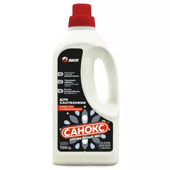 средство чистящее САНОКС Ультра Белый для сантехники супергель 1,1л