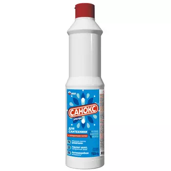 средство чистящее САНОКС Ультра для сантехники с ускорителем чистки 750мл