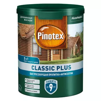 средство деревозащитное PINOTEX Classic Plus 0,9л лиственница, арт.5727618