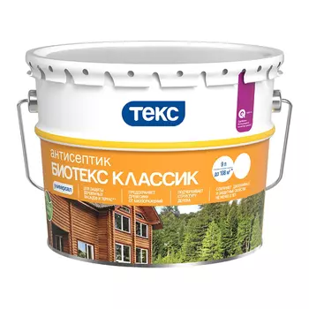 средство деревозащитное TEKC Bioteks 2-в-1 9л бесцветный, арт.700008164