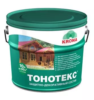 средство деревозащитное ТОНОТЕКС 10л орех, арт.66339607