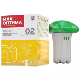 средство для бассейна МАК Оптима таблетки 2х200г в поплавке-дозаторе