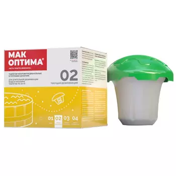 средство для бассейна МАК Оптима таблетки 2х20г в поплавке-дозаторе