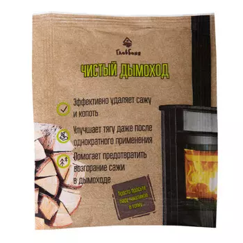 средство для очистки дымоходов и каминных, печных труб ГЛАВБАНЯ Чистый дымоход 30гр.