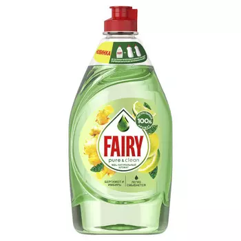 средство для посуды FAIRY Pure & Clean Бергамот и Имбирь 450мл