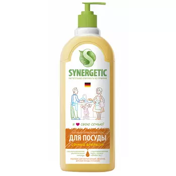 средство для посуды SYNERGETIC Сочный апельсин гель 1л