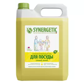 средство для посуды SYNERGETIC Сочный лимон гель 5л