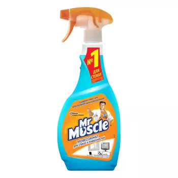 средство для стекол МИСТЕР МУСКУЛ спрей 500мл со спиртом