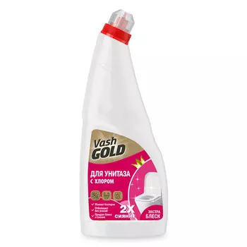 средство для туалета VASH GOLD White гель 750мл