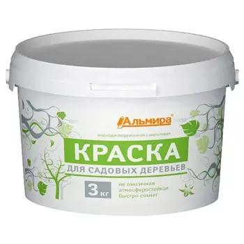 средство защитное краска Альмира для садовых деревьев 3кг