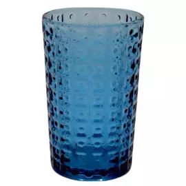 стакан 350мл высокий стекло синий