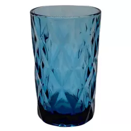 стакан 350мл высокий стекло синий