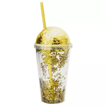 стакан ATMOSPHERE Aura 450мл с трубочкой и крышкой акрил