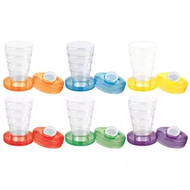 стакан COSMOPLAST складной 250мл пластик в асс-те