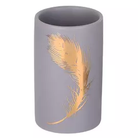 стакан для зубных щеток АКВАЛИНИЯ Феникс серый