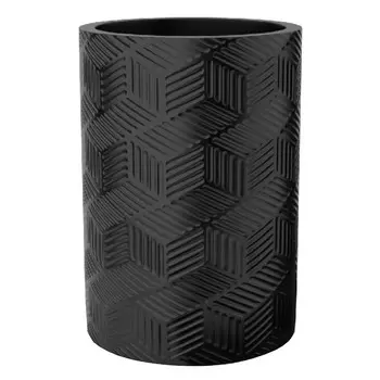 стакан для зубных щеток FORA DELICATE BLACK полирезин черный
