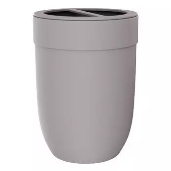 стакан для зубных щеток FORA MARSEILLE пластик серо-бежевый