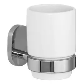 стакан для зубных щеток LOTTI Flora керамика хром