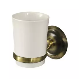 стакан для зубных щеток LOTTI Portofino настенный античная латунь