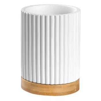 стакан для зубных щеток RIDDER Bailey полирезин белый