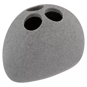 стакан для зубных щеток РЫЖИЙ КОТ Гранит полистоун серый