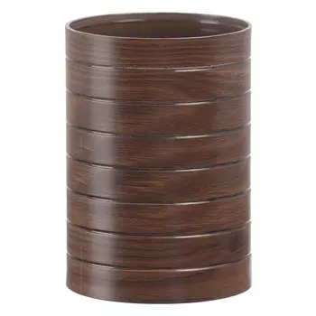 стакан для зубных щеток VANSTORE Wood пластик коричневый