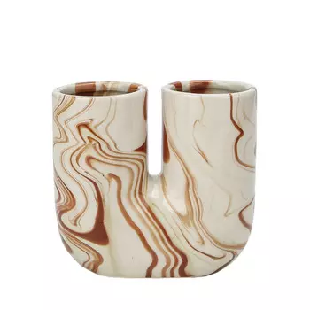 стакан для зубных щеток VITARTA Fusion двойной керамика бежевый