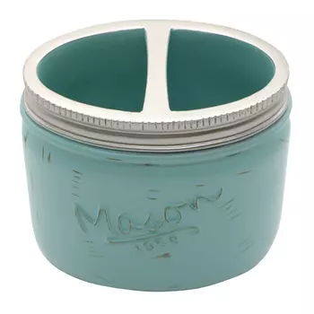 стакан для зубных щеток VITARTA Mason полирезин бирюзовый