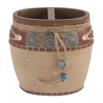 стакан для зубных щеток VITARTA Native полирезин коричневый