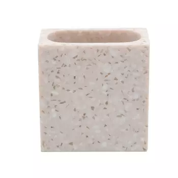 стакан для зубных щеток VITARTA Pink sand полирезин бежевый