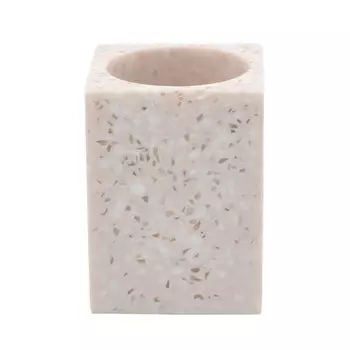 стакан для зубных щеток VITARTA Pink sand полирезин бежевый