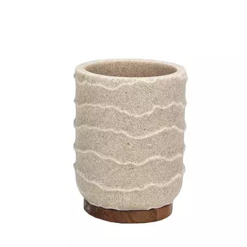 стакан для зубных щеток VITARTA Sea sand полирезин бежевый