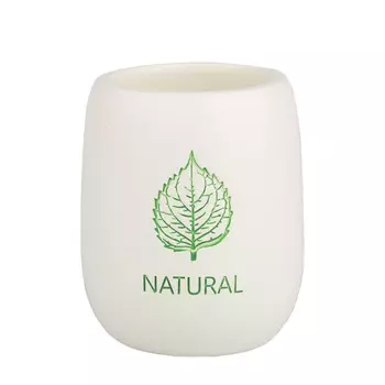 стакан для зубных щеток VITARTA White birch полирезин белый