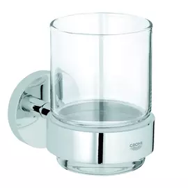 стакан GROHE Essentials настенный хром
