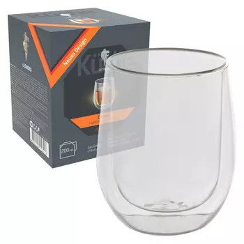 стакан LEONORD Aroma 200мл двойная стенка термостекло