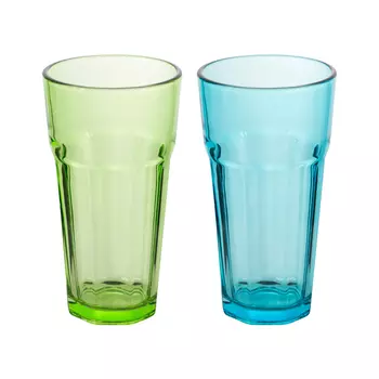 стакан MALLONY 355мл высокий стекло в асс-те