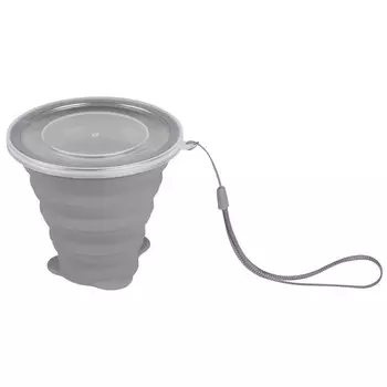 стакан MALLONY Armonico 270мл складной силикон серый