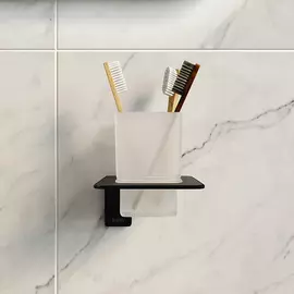 стакан настенный IDDIS Slide черный