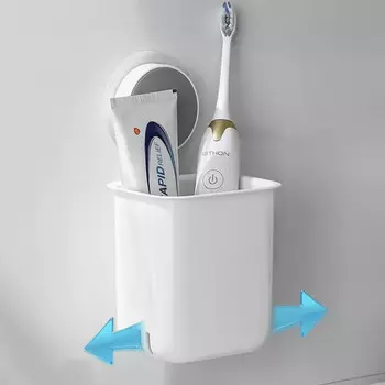 стакан настенный липучка полипропилен белый