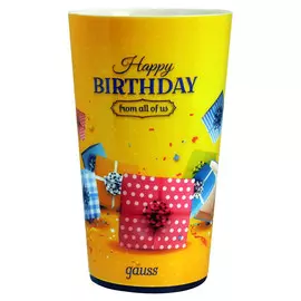 стакан с подсветкой GAUSS LCUP Birthday 3хLR44 LED