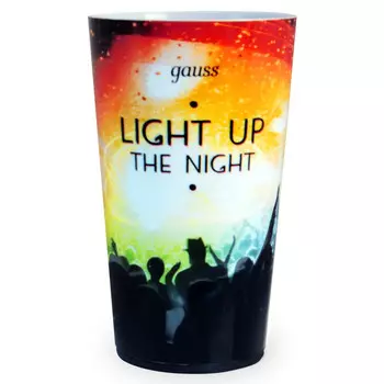 стакан с подсветкой GAUSS LCUP Party 3хLR44 LED