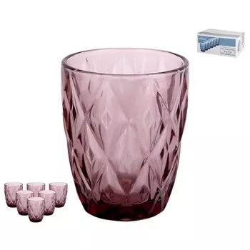 стакан Тебриз фиолетовый 240мл низкий стекло