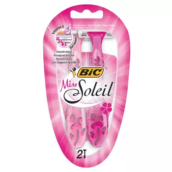 станок для бритья BIC Miss Soleil 2шт одноразовый женский