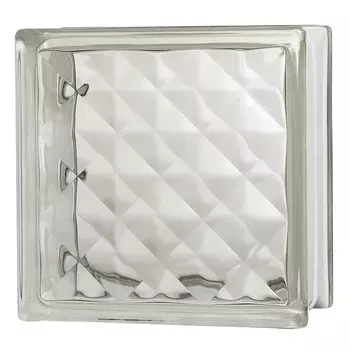стеклоблок JEWEL 190х190х80мм прозрачный