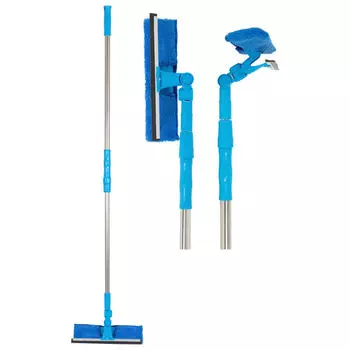 стекломой РЫЖИЙ КОТ WS-09 25х85/120 см с телеск. ручкой и насадкой из микрофибры