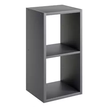 стеллаж 2 полки МИКСИТ 701х315х364мм графит ЛДСП