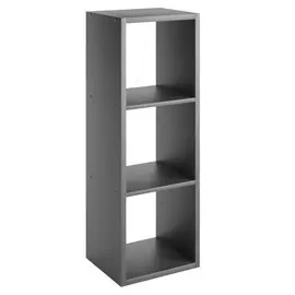 стеллаж 3 полки МИКСИТ 1036х315х364мм графит ЛДСП