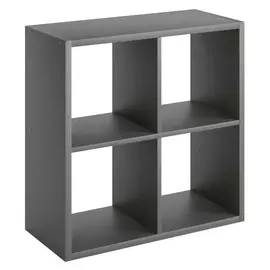 стеллаж 4 полки МИКСИТ 701х315х700мм графит ЛДСП