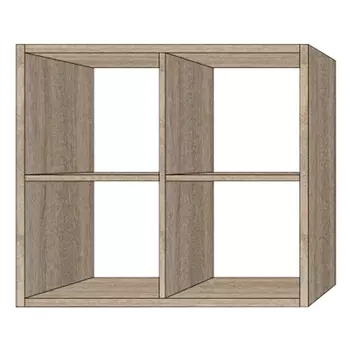 стеллаж 4 секции 700х315х701мм дуб сонома ЛДСП